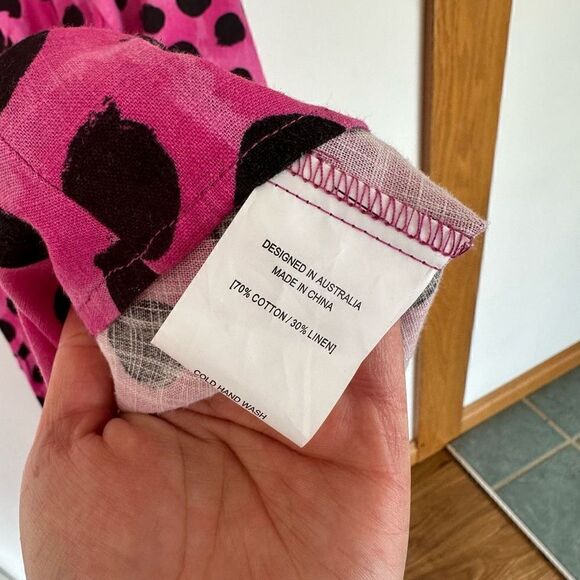 Proud Poppy X Kasey Rainbow Limited Edition Charlie Peak Dress in Pink Cheetah - Picture 7 of 7